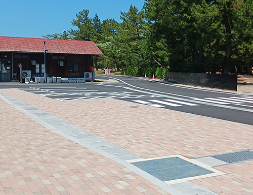 北条道の駅オートキャンプ場 (インターロッキング工事）