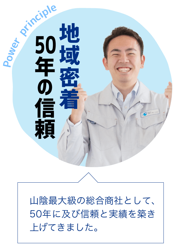 地域密着50年の信頼